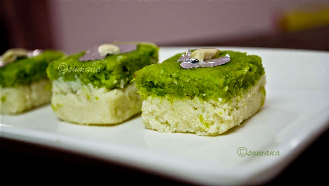 Bengali style sandesh recipe with green peas and kalaland
