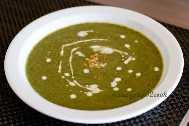 yummy crunchy broccoli soup with walnut easy recipe