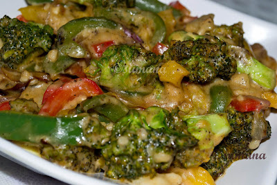 a yummy dish of broccoli with butter sauce