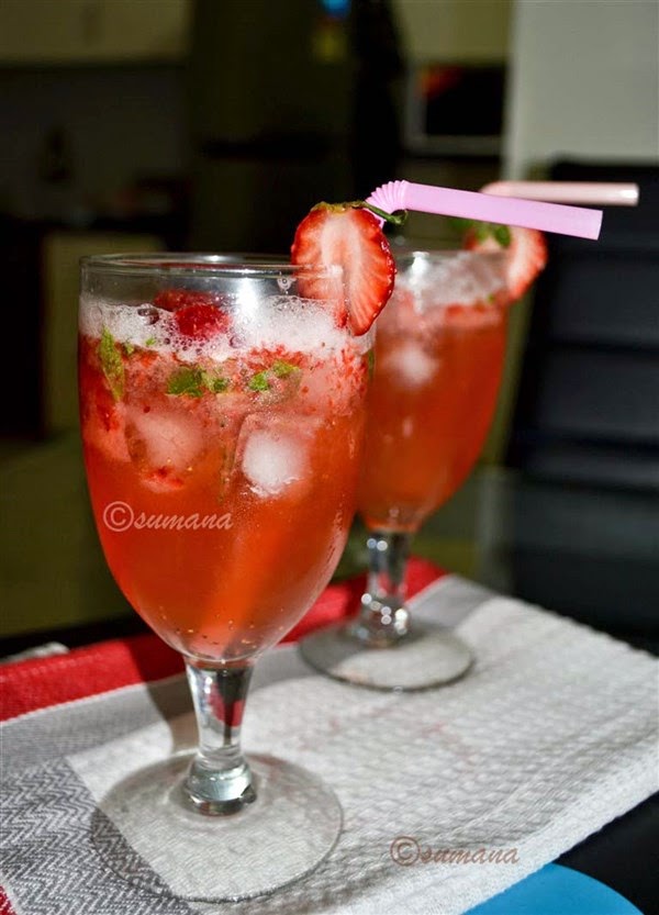 Strawberry Mojito is a refreshing mocktail made of strawberry mint leaves and lemon juice