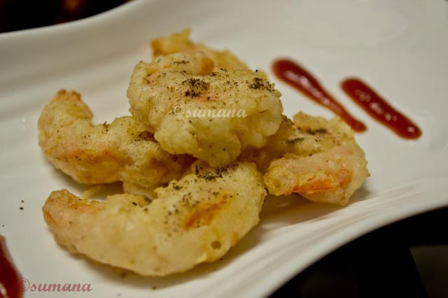 quick prawn recipe, five minute prawn starter, deep fried prawn